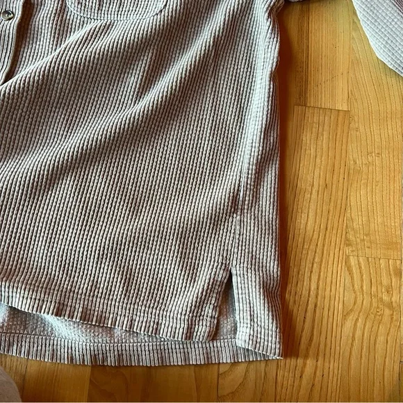 Vintage LL Bean wide wale tan corduroy shirt - Picture 4 of 8